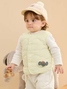 Balabala جاكيت شتوية للأطفال مبطنة بالريش موديل 2025، جاكيت دافئة مُسمكة، جميلة وعصرية - عثة باردة صفراء - مشاهدة 3