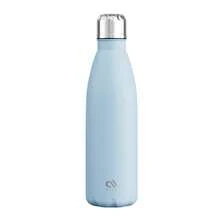17oz/500ml Frosted Stainless Steel Sports Flask – Cola-Shaped Insulated Water Bottle, Double-Wall Leak-Proof Metal Bottle, Keeps Drinks Cold & Hot, Reusable Water Bottle for School, Gym, Travel & Sports - 藍色 - 查看 7