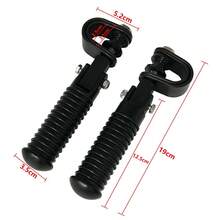 قاعدة قدم الدراجة النارية من سبيكة الألومنيوم المصنعة بتقنية CNC، قابلة للتعديل والطي، مانعة للانزلاق، تصميم إرجونومي، عالمية من 28 مم إلى 32 مم، مناسبة لدراجات هارلي وسوزوكي