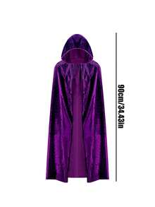 1PC CosParty Theme Costume - Medieval Terrifying God Of Death Cape,Comic Character Costumes Velvet Fabric Suitable For Attending Parties And Halloween, Christmas, And Various Major Festivals As A Cos Costumess Prop - Multicolor - View 18