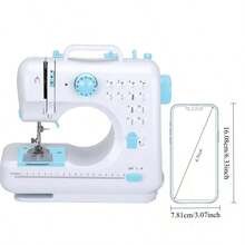 Máquina de coser multifunción - 12-38 puntadas, costura conveniente, adecuada para hacer ropa, cortinas, almohadas, juguetes de peluche - adecuada para uso doméstico, entusiastas del DIY y principiantes en costura, adecuada como regalo de vacaciones para la madre, amigos