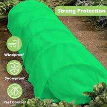 绿色植物覆盖物防霜防晒，厚防冻毯，可抵御 28°F 的低温，浮动行，花园织物材料，冬季防寒，园艺羽绒 - 綠色 - 查看 8