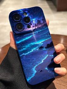 Nighttime Beach With Starry Sky Pattern Phone Cases Iphone,Soft, Comfortable Feel With TPU Material,For Women's Or Men's Style.For IPhone 16,15,14,13,12,11series Suitable For IPhone Phone Case Models.Phone Cases\For Iphone Cases\Iphone 17 Cases\Iphone 17 Air\Iphone 17 Pro\Iphone 17 Promax Cases\Iphone 16 Case\Iphone 16 Promax Case\Iphone 13 Case\Iphone 15 Case\Iphone 14 Case\Phone Case Iphone 14\Iphone 16 Plus Case\Phone Case Iphone 15\Phone Case Iphone 13\Iphone 16 Pro Case\Phone Case Iphone 16\Iphone 16 Case\Fall Phone Case\Iphone 15 Promax Case\Halloween Phone Case\Christmas Phone Case.It Makes A Great Little Gift For Friends - 寶藍色 - 查看 4