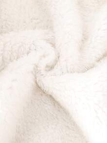 1pc Spring/Autumn New Baby Girls Floral Print Hooded Thermal Lined Jacket, Fashion Soft Warm Comfortable Casual Outerwear For Baby Girl - Navy Blue - View 7