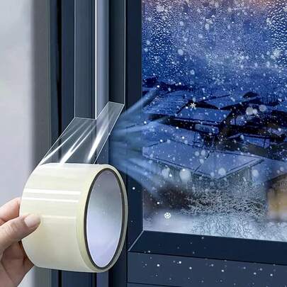 Fita anti-vento, fita de vedação para isolamento de janelas, fita de alta viscosidade à prova d'água de face única e não pegajosa para o inverno