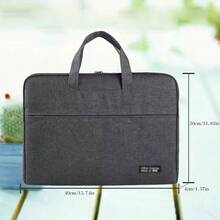 Canvas File Bag Business Meeting Bag Thickened Laptop Bag For Men And Women's Business Trip Briefcase Document Storage