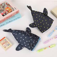 Innovative Creative Shark Mouth Pencil Case, Shark Mouth Zipper Pencil Case, Cute Shark Pencil Case, Large Capacity Multifunctional Creative Pencil Case, Student Stationery Storage Bag, Stationery Bag - 黑色 - 查看 7