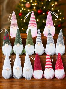 3 pièces Poupée de Noël Décorations de Noël suspendues, Poupée de lutin de Noël, Ornement de Noël, Décorations pour sapin de Noël, Décorations de Noël, Décorations de Noël joyeuses, Décorations de fête de Noël, Décorations de Noël, Décorations de Noël pour la maison, Cadeaux de Noël, Décorations d'hiver, Faveurs de fête de Noël, Fournitures pour rassemblement à la maison, Accessoire festif, Décoration de cheminée, Décoration d'intérieur, Décoration de chambre, Décoration du Nouvel An 2026