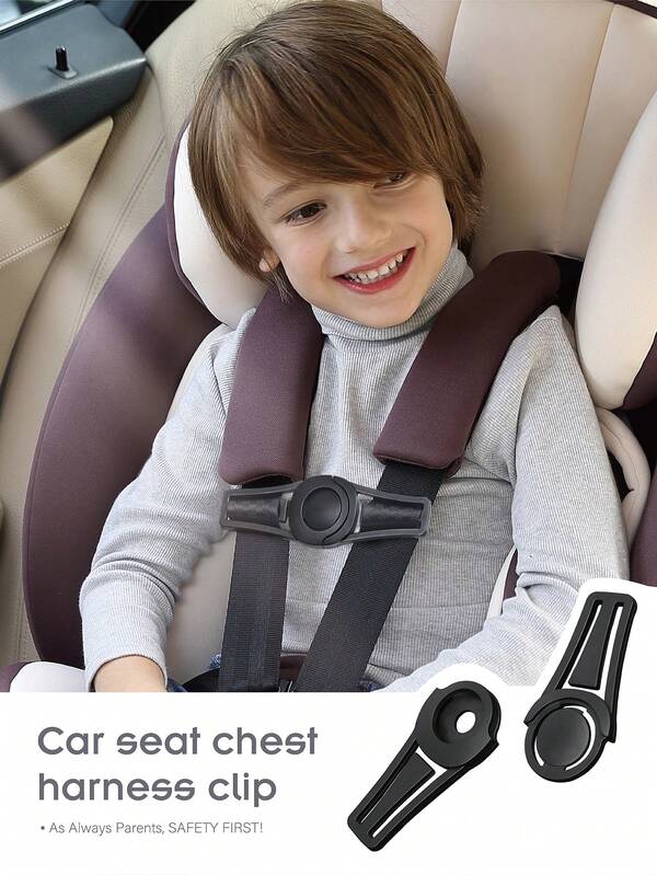 مشبك حزام مقعد السيارة للأطفال الرضع قطعة واحدة باللون الأسود، سهل التركيب، يثبت أربطة الكتف بإحكام، مقاس عالمي لمشبك صدر مقعد السيارة للأطفال، يقفل أربطة المقعد بإحكام، ملحق أساسي لاكسسوارات السيارة، مناسب لجميع الفصول
