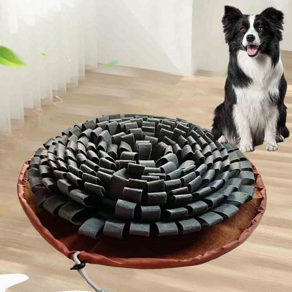 Mata do węszenia dla psa – regulowana interaktywna zabawka-łamigłówka dla dużych i małych psów, spowalniacz jedzenia, stymuluje umysł i łagodzi stres, zachęca do naturalnego żerowania, nadaje się do użytku wewnątrz i na zewnątrz