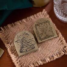 星夜金属夹、复古计划夹、备忘录夹、金属书架、时尚文件夹、文档夹、文具夹、DIY 宽口铜夹、长尾夹、文件夹、办公室文件夹,适合学生和办公室使用,也可用作返校礼物或礼品 - 彩色 - 查看 13