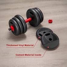 4-In-1 Multifunctional Dumbbell Set With Kettlebell Lever Free Weight 20 Kg - Variant - View 4
