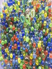 50/100 Peças Bolinhas de Gude de Vidro Coloridas 16mm/0,62 polegada, Adequadas para Jogos de Bolinhas, Decorações de Festa DIY, Decoração Doméstica, Decoração de Aquário, Ação de Graças, Presentes de Ano Novo - Multicolorido - Visão 3