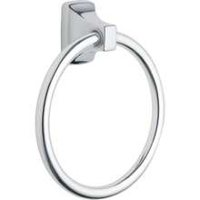 Donnor Collection Chrome 6.25Inch Diameter Wall Mount Contemporary Bathroom HandTowel Ring P5860# DOUYYY