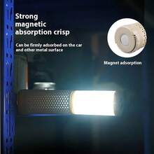 Cycle Zone Outdoor Camping Rechargeable Telescopic Lighting, Dual-Color Atmosphere Magnetic LED Work Light, Portable Tent Lamp