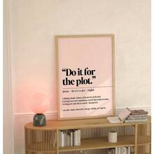 1 pieza Impresión de definición de palabra del diccionario sin marco | DESCARGA DIGITAL | Arte de pared minimalista | Impresiones "Hazlo por la trama" Decoración de habitación de niña | Póster de dormitorio, Arte de pared vintage sin marco