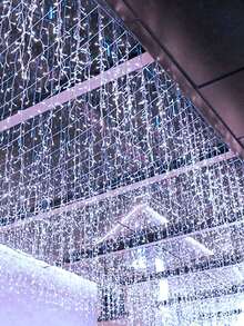 4m/6m/12m Icicle Lights, LED Curtain Lights, Christmas Wreath, Outdoor Birthday New Year Garden Party Patio Wedding Holiday Patio Decor - EU C Type Plug(220-240V) - View 9