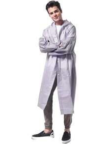 Capa Impermeable Adulto para Lluvia,hubasqueros para Hombre y Mujer, Poncho Impermeable, Reutilizable EVA - gris - Ver 1