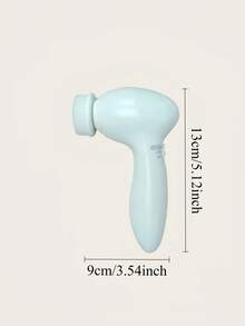 5-In-1 Electric Rotating Facial Cleansing Brush, Multi-Functional Face Cleaning Brush - White - View 3