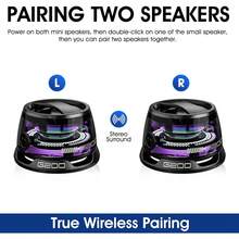 Mini Speaker With RGB Lighting, Bluetooth Speaker,Can Be Used As A Phone Stand, Magnetic Wireless Speaker, 5.1 Surround Sound, High Definition Audio, Dual Stereo Bass, Long-Lasting Rechargeable Polymer Battery, USB Type-C Charging, Portable For Travel & Outdoor Use(Black/Orange/Yellow - 黑色 - 查看 4
