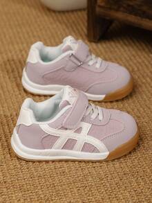 1 Pair Kids' Soft Sole Non-Slip Sports Shoes, Girls' Fashion Versatile Casual Sneakers, Tennis Shoes, New Spring/Autumn Collection - Pink - View 5