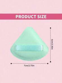 4 قطع إسفنجة مثلثة للاستخدام الرطب، ناعمة وصديقة للبشرة، أداة مكياج سهلة الحمل للسفر