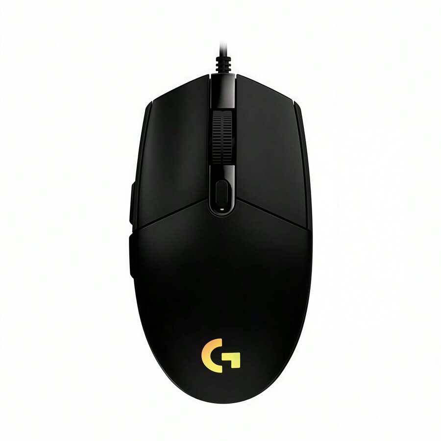 Logitech Ratón gaming con cable G102 con iluminación RGB de colores y efectos personalizables. Diseño ligero para jugadores con manos pequeñas y medianas. - Negro - Ver 1