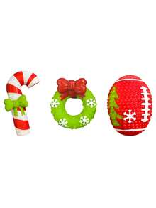 1 Stück Weihnachtskranz Quietsch-PVC Hundespielzeug, interaktives Welpenspielzeug, perfektes Hundespielzeug für Weihnachtsferien, robustes Weihnachts-Haustier-Spielzeug, Weihnachts-Beißspielzeug für Haustiere, Weihnachten für Haustiere, Weihnachtsgeschenk für Hunde, Weihnachtsschmuck für Hunde, Weihnachts-Quietschspielzeug für Hunde, Weihnachtsstrumpf Geschenkzubehör, neuartige Weihnachts-Haustierzubehör, perfektes Weihnachtsgeschenk für Haustiere