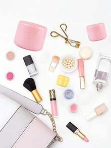 1/5 pièces Bouteille de maquillage en plastique rechargeable vide, flacon de voyage pour crème de visage, lotion, récipient cosmétique réutilisable pour masque de visage, bocal cosmétique rose étanche pour la maison, le salon, la chambre, la salle de bain, la décoration d'intérieur, les fournitures de voyage