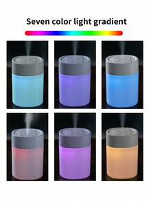 1 Stück Aroma Diffuser mit farbwechselndem Licht, tragbare USB-betriebene Nachtbeleuchtung, Luftbefeuchter für Zuhause, Büro, Schlafzimmer, Auto, leise Tischlampe mit Farbwechsel