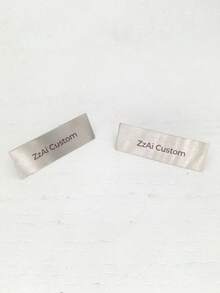1 Pair Elegant Gold Cross Earrings, Cross Symbol Earrings, Signature Gold Earrings, Daily Jewelry, Original Design Earrings, Customized Jewelry, Reverse Design, Personalized Name Custom Earrings, Reverse Style, Rectangular, Abstract Design Style - Style 2 - View 7