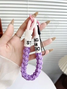 1 件手工字母编织手机挂绳、包包和相机挂饰 - 彩色 - 查看 5