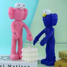 1PC 芝麻街可动人偶模型摆件，卡通装饰玩具模型家居摆件公仔模型玩偶汽车摆件创意个性汽车内饰装饰用品玩具 - 彩色 - 查看 2