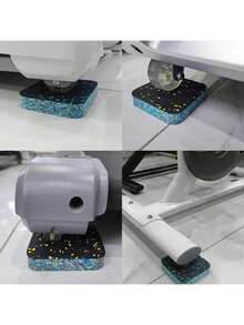 4 Heavy-Duty Shock-Absorbing Treadmill Mats, Non-Slip Sports Floor Mats, Noise Reduction Mats, Household, Commercial Places, Carpets, Wooden Floors, Etc., Treadmills, Fitness Equipment, Yoga, Weightlifting Floor Protection Mats