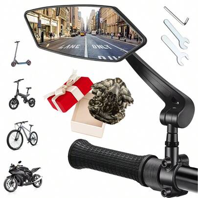 espejo retrovisor para bicicleta Pack De 2 Espejos Para Bicicleta,motocicleta +mascarilla accesorios bici accesorios para bicis mascarilla+ espejo retrovisor interior de cheroke