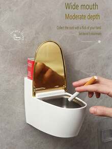 Cenicero de baño montado en la pared, cenicero personalizado para el hogar para la sala de estar o el baño con tapa, bandeja para fumar de alta calidad