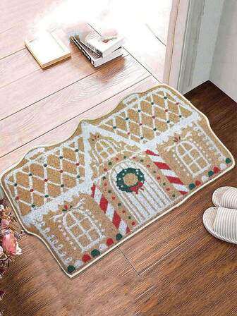 1 st. juldörrmatta välkomstmatta (40*60 cm), halkfri dekorativ golvmatta för inomhus/utomhus, present, flera storlekar tillgängliga, lämplig för hem, vardagsrum, sovrum, veranda, maskintvättbar, lämplig för vardagsrum, sovrum, garderob, sovrumsentré, vardagsrum, juldekor