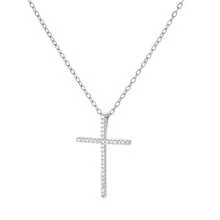 Inlaid Square Zirconia Cross Necklace For Men 18K Gold Plated Box Chain Stainless Steel Necklaces Luxury Design Cross Charm Jesus Religious Style Jewelry Daily Wear