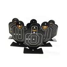 3pcs Stainless Steel Shooting Targets, Precision Steel Miniature Figures Targets, Metal Alloy Practice Targets