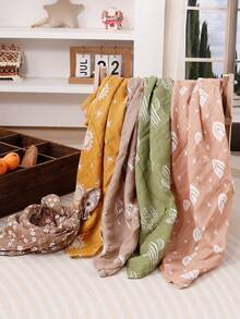 5PCS Muslin Baby Bibs 60*60cm Soft Bamboo Burping Cloths,Baby Wrap Swaddle Muslin Blanket Baby Face Towel Square Handkerchief, Baby Wash Cloths For Boys Girls - Multicolor - View 14