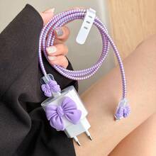 5-Piece Set 20W Charger Protective Cover EU Version, Protect Your 13 Pro Max Cable, Soft Heart Shape Charger Cover Compatible With 11 12 13 14 15 16 17Pro Max Cables, Charger Protector - Multicolor - View 12