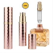 Perfume Travel Refillable Bottle,Bottom-Filling Perfumes Atomizer,Mini Cologne Dispenser, Portable Fragrances Sprayer Pocket Size Perfume Container For Women Men Cruise Trip Gift-F809SJ