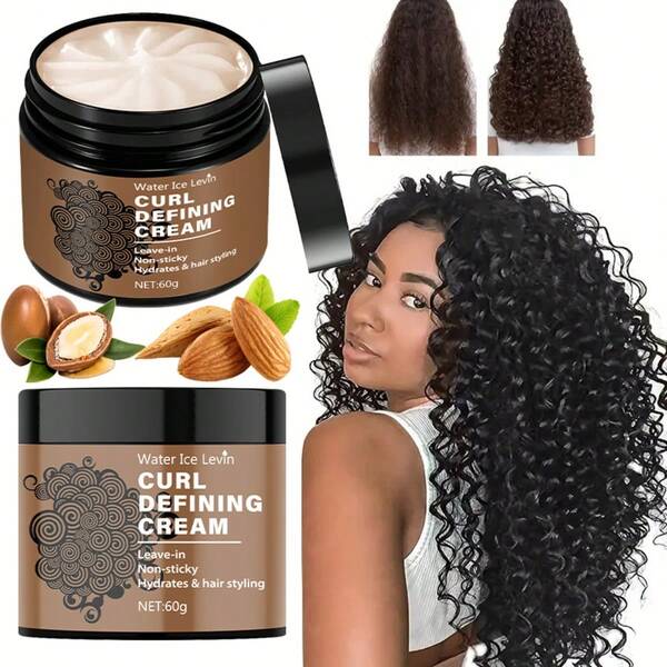 Curl Enhancing Cream, No-Rinse, Non-Greasy, Moisturizing And Styling, Lightweight No-Rinse, Curly Hair Soft And Shiny