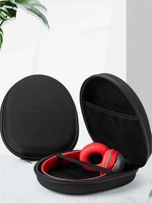 1pc Hard Shell Portable Headphone Case, Headphone Travel Storage. Earphone Bag, A Universal Handheld Headphone Container For Outdoor Home Use. Digital Storage Pouch