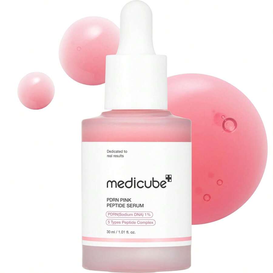 Medicube Salmon DNA PDRN Pink Peptide Serum, Pink Glow Serum, Peptide, Niacinamide, Hydrating & Moisturizing & Firming, Uneven Skin Tone, Korean Skincare_30ml - 鮭魚 DNA PDRN 1.01 液體盎司(1 包) - 查看 1