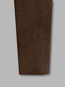 女士休闲百搭棕色街头时尚棒球夹克，秋冬 - 棕色 - 查看 4