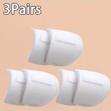 2/3对隐形可拆卸肩垫，透气海绵肩垫，可重复使用自粘式女士肩垫，直角肩垫工具，适用于女士男士斜高低肩西装外套T恤，无缝肩垫夹克防滑海绵垫 - 彩色 - 查看 18