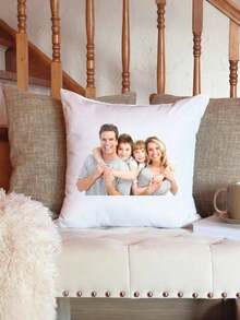 1 件定制照片印花 DIY 枕套，个性化单面印花枕套，适合家人、儿童、宠物、朋友。非常适合婚礼、节日、派对、母亲节、父亲节、感恩节、客厅沙发、卧室装饰靠垫套，通用枕套柔软定制，独一无二