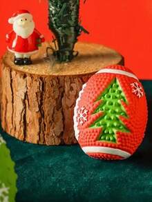 1 Stück Weihnachtskranz Quietsch-PVC Hundespielzeug, interaktives Welpenspielzeug, perfektes Hundespielzeug für Weihnachtsferien, robustes Weihnachts-Haustier-Spielzeug, Weihnachts-Beißspielzeug für Haustiere, Weihnachten für Haustiere, Weihnachtsgeschenk für Hunde, Weihnachtsschmuck für Hunde, Weihnachts-Quietschspielzeug für Hunde, Weihnachtsstrumpf Geschenkzubehör, neuartige Weihnachts-Haustierzubehör, perfektes Weihnachtsgeschenk für Haustiere