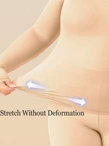 Camisetas sin costuras de talla grande para mujeres, camiseta interior de encaje, ropa de otoño ultradelgada, ropa de otoño para mujeres, ropa interior térmica sólida, cálida y cómoda, de manga larga y cuello redondo, camisetas interiores invisibles de ajuste ceñido y alta elasticidad, capa base de mujer de color beige, blusas ligeras y transparentes de unicolor, básicas y ligeras para otoño e invierno, de tela fina